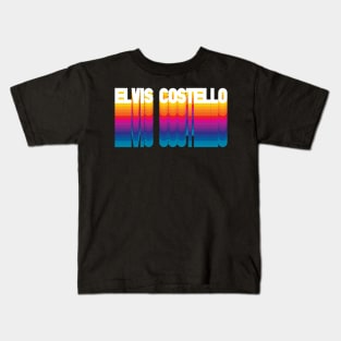 Retro Costello Proud Name Personalized Gift Rainbow Style Kids T-Shirt